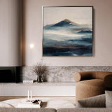 Abstract 1336 Canvas Art 60 x 60 cm / Black