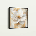 Floral 1336 Canvas Art 60 x 60 cm / Black