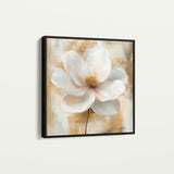 Floral 1336 Canvas Art 60 x 60 cm / Black