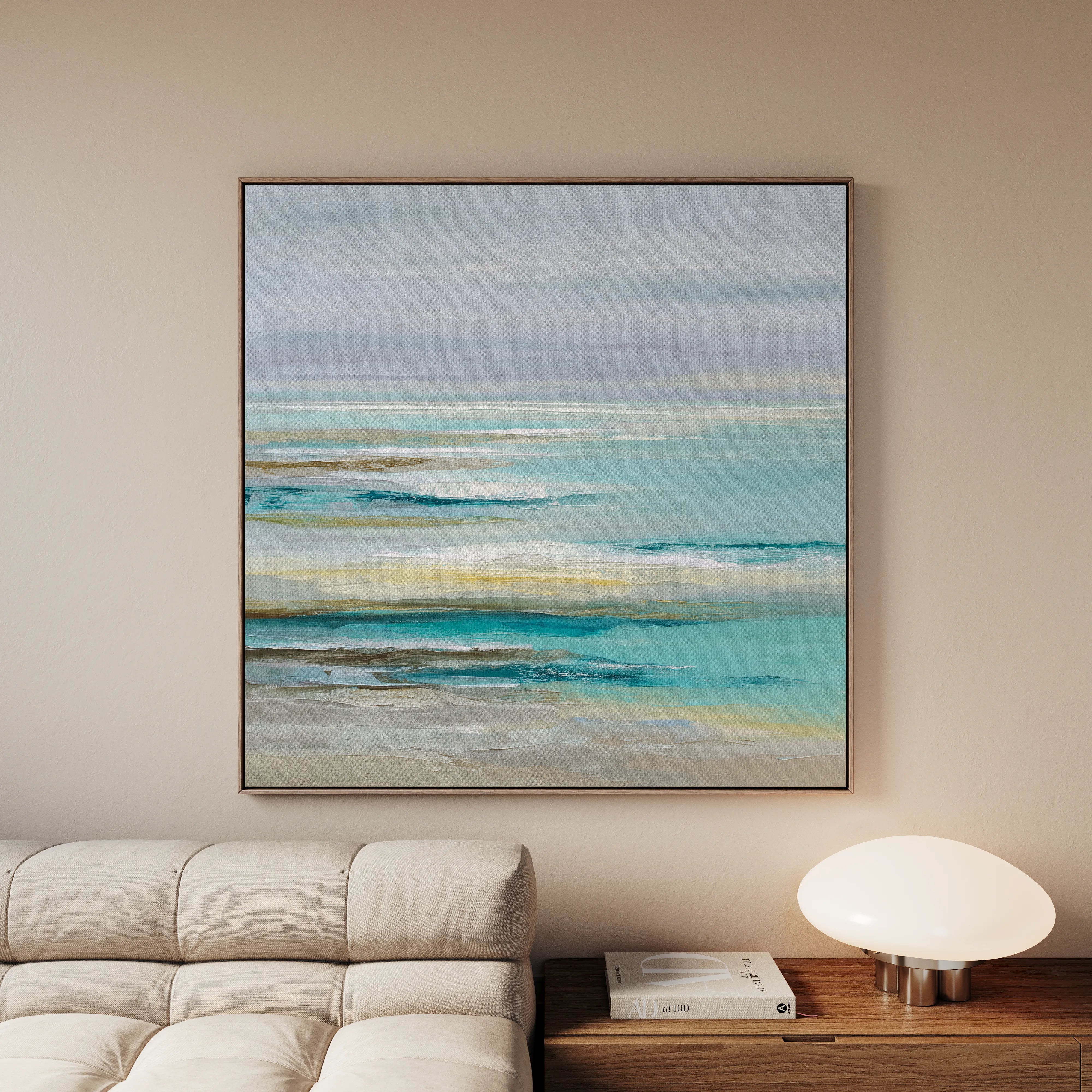 Abstract 1337 Canvas Art 60 x 60 cm / Black