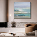 Abstract 1337 Canvas Art 60 x 60 cm / Black
