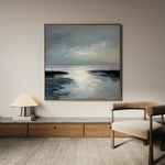 Abstract 1338 Canvas Art 60 x 60 cm / Black