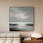 Abstract 1339 Canvas Art 60 x 60 cm / Black