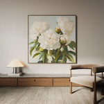 Floral 1339 Canvas Art 60 x 60 cm / Black