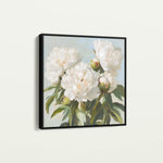 Floral 1339 Canvas Art 60 x 60 cm / Black