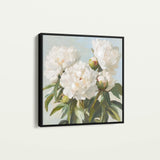 Floral 1339 Canvas Art 60 x 60 cm / Black