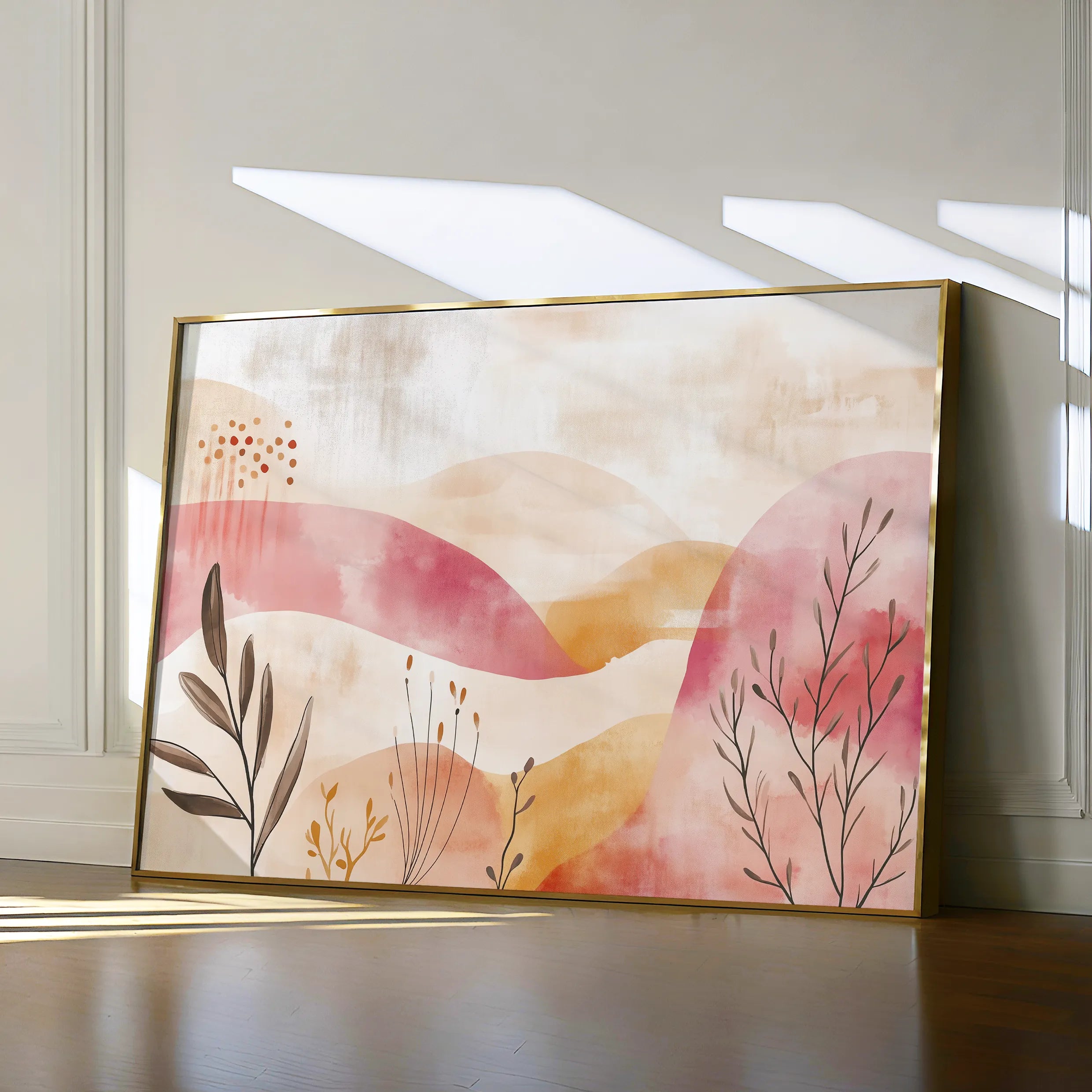 Boho 134 Canvas Art 60 x 40 cm / Black