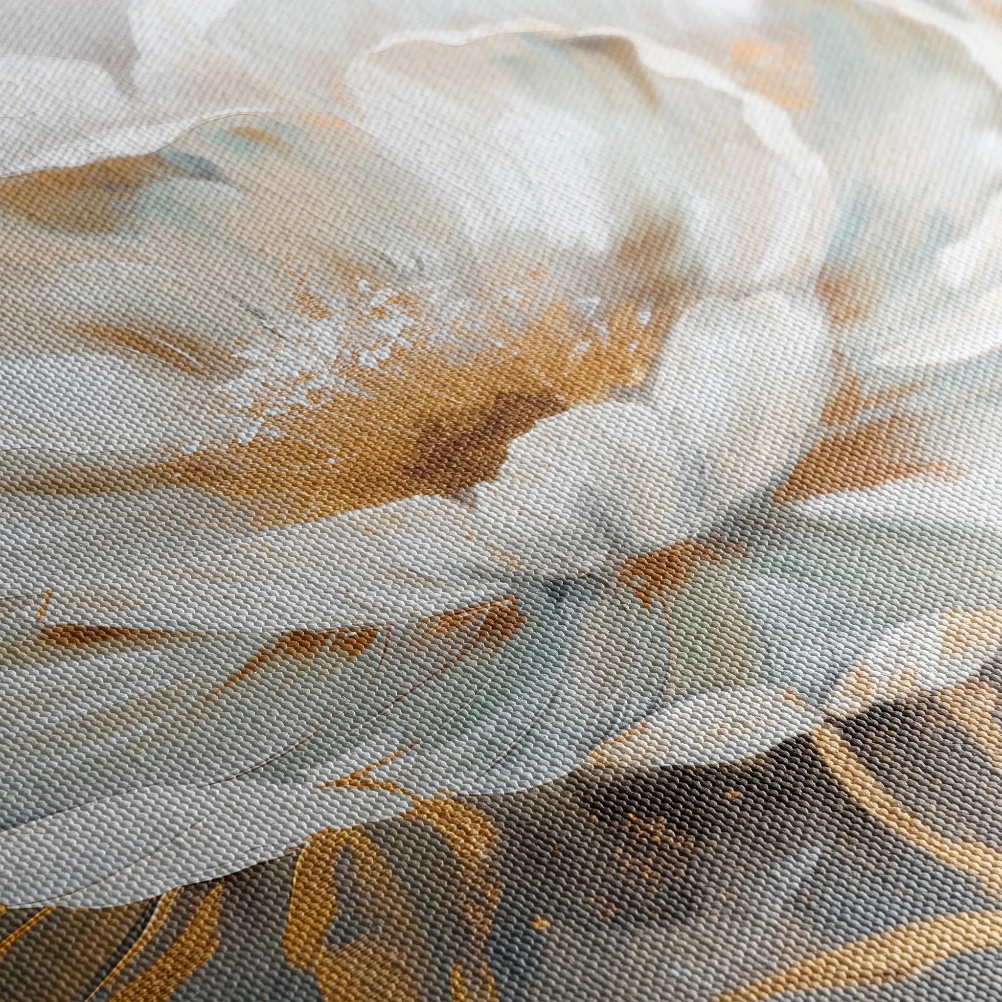 Floral 134 Canvas Art 60 x 40 cm / Black