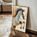 Horses 134 Canvas Art 60 x 40 cm / Black