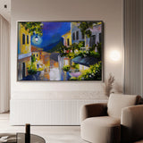 Landscape 134 Canvas Art 60 x 40 cm / Black