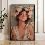 Portrait 134 Canvas Art 60 x 40 cm / Black
