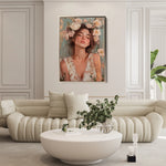 Portrait 134 Canvas Art 60 x 40 cm / Black