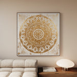 Abstract 1340 Canvas Art 60 x 60 cm / Black