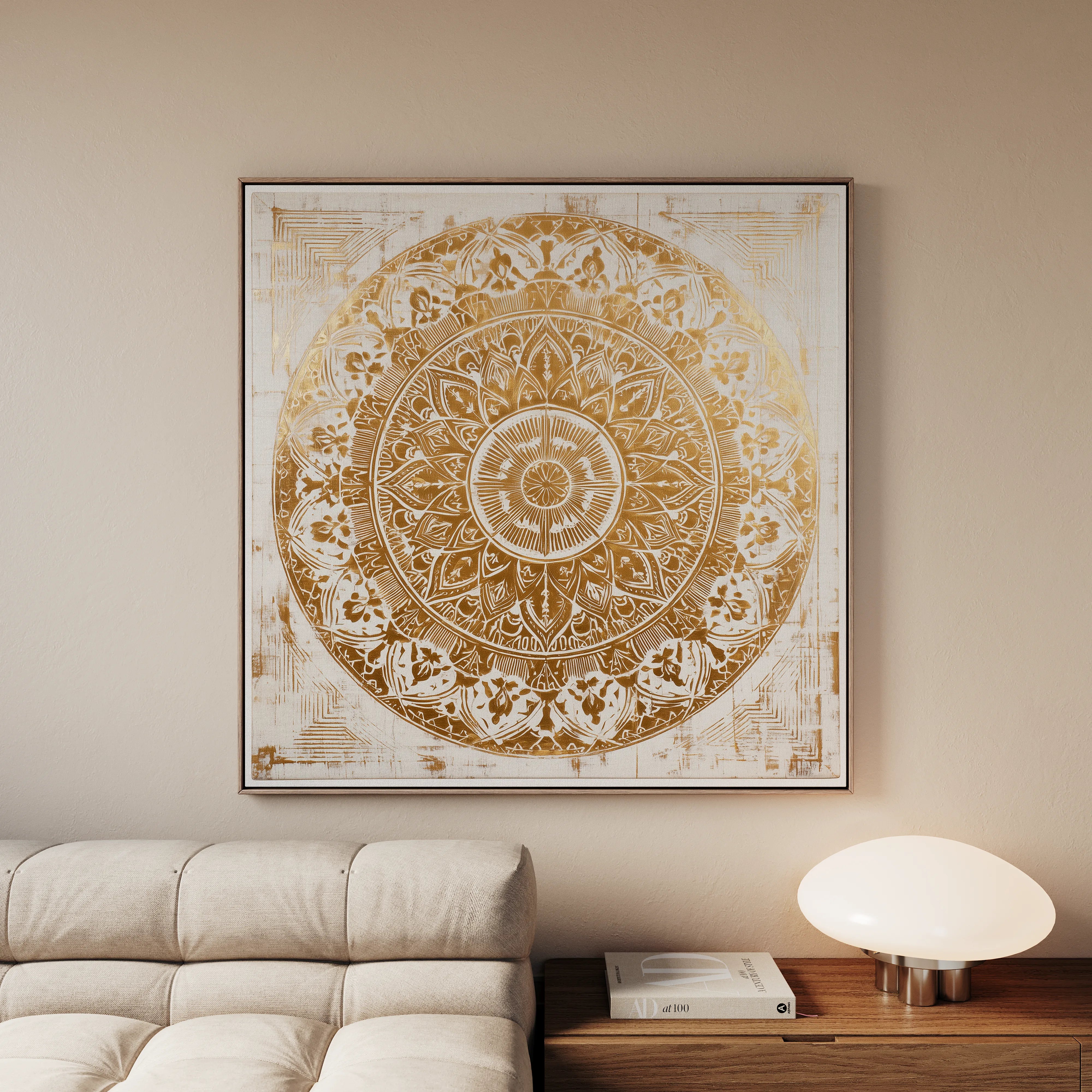 Abstract 1340 Canvas Art 60 x 60 cm / Black