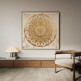 Abstract 1340 Canvas Art 60 x 60 cm / Black