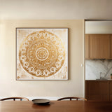 Abstract 1340 Canvas Art 60 x 60 cm / Black