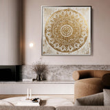 Abstract 1340 Canvas Art 60 x 60 cm / Black