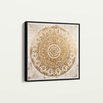 Abstract 1340 Canvas Art 60 x 60 cm / Black