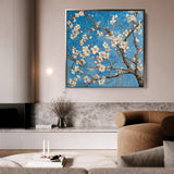 Floral 1340 Canvas Art 60 x 60 cm / Black
