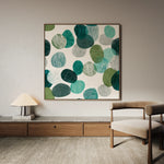 Abstract 1341 Canvas Art 60 x 60 cm / Black