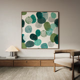 Abstract 1341 Canvas Art 60 x 60 cm / Black