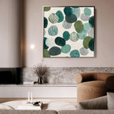 Abstract 1341 Canvas Art 60 x 60 cm / Black