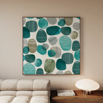 Abstract 1342 Canvas Art 60 x 60 cm / Black