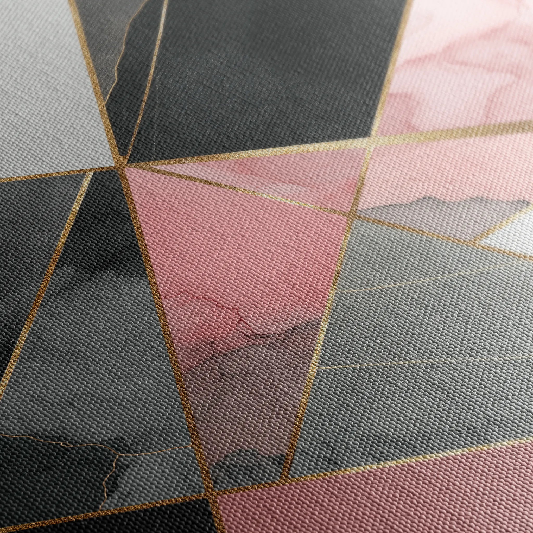Abstract 1343 Canvas Art 60 x 60 cm / Black