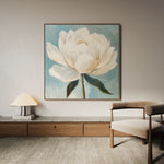 Floral 1343 Canvas Art 60 x 60 cm / Black