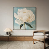 Floral 1343 Canvas Art 60 x 60 cm / Black