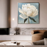 Floral 1343 Canvas Art 60 x 60 cm / Black