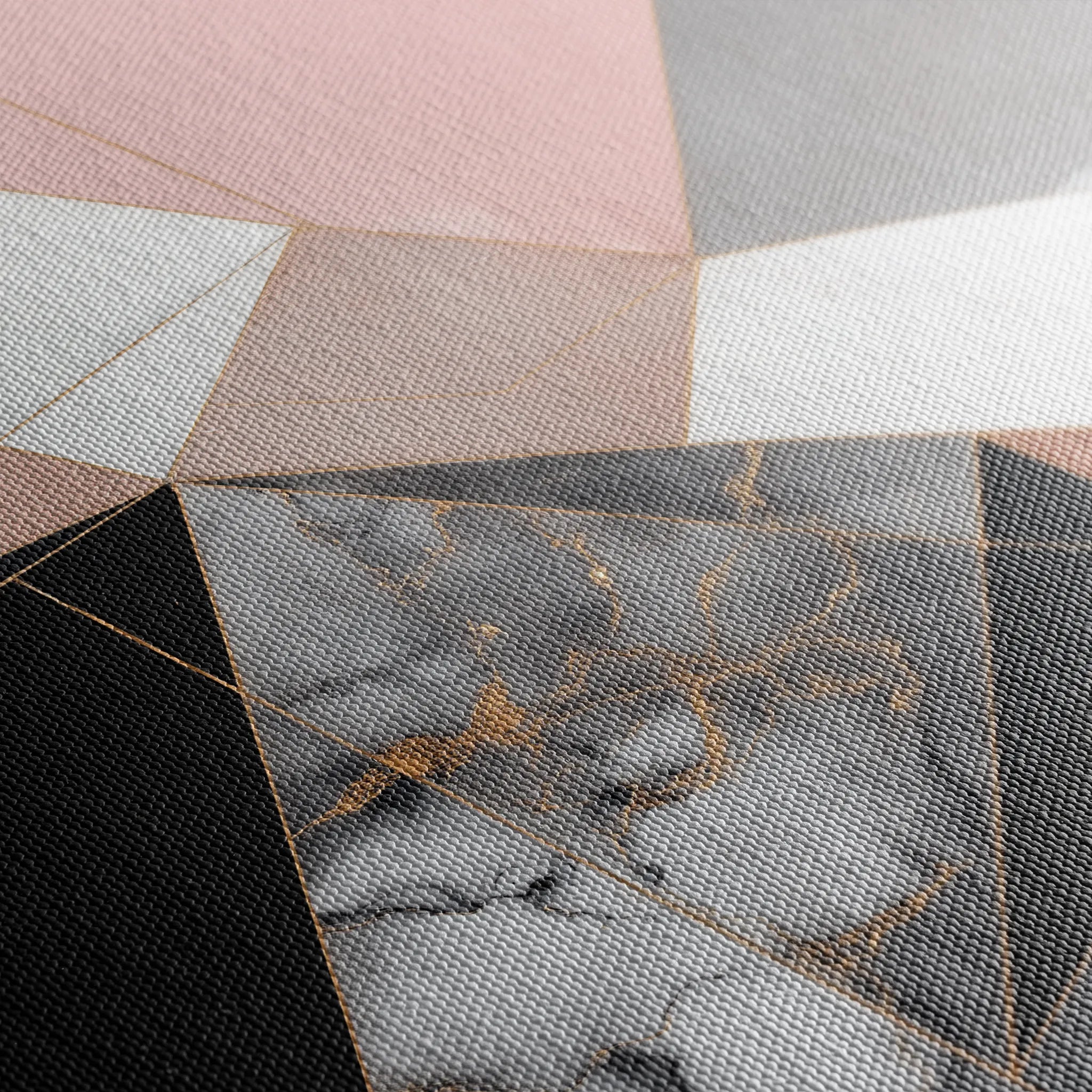 Abstract 1344 Canvas Art 60 x 60 cm / Black