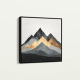 Abstract 1345 Canvas Art 60 x 60 cm / Black
