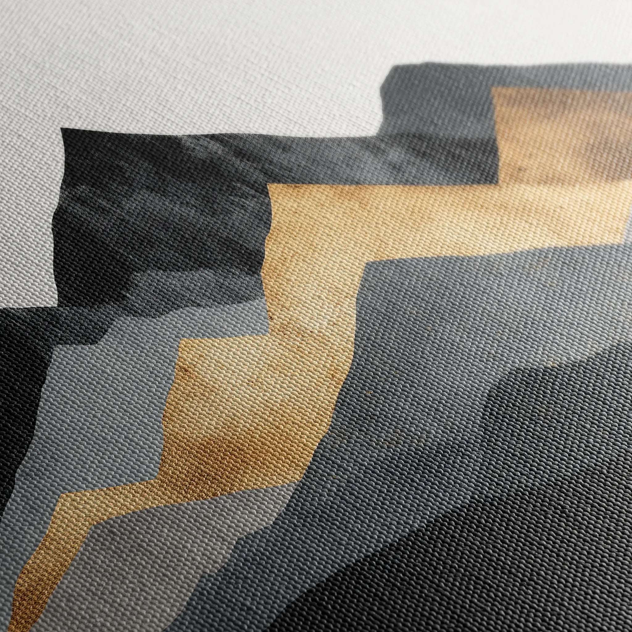 Abstract 1345 Canvas Art 60 x 60 cm / Black
