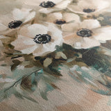 Floral 1345 Canvas Art 60 x 60 cm / Black