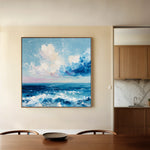 Abstract 1346 Canvas Art 60 x 60 cm / Black