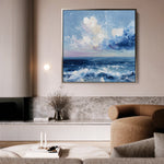 Abstract 1346 Canvas Art 60 x 60 cm / Black