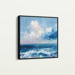 Abstract 1346 Canvas Art 60 x 60 cm / Black