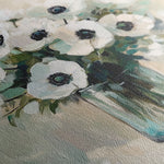 Floral 1346 Canvas Art 60 x 60 cm / Black