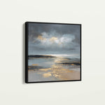 Abstract 1347 Canvas Art 60 x 60 cm / Black