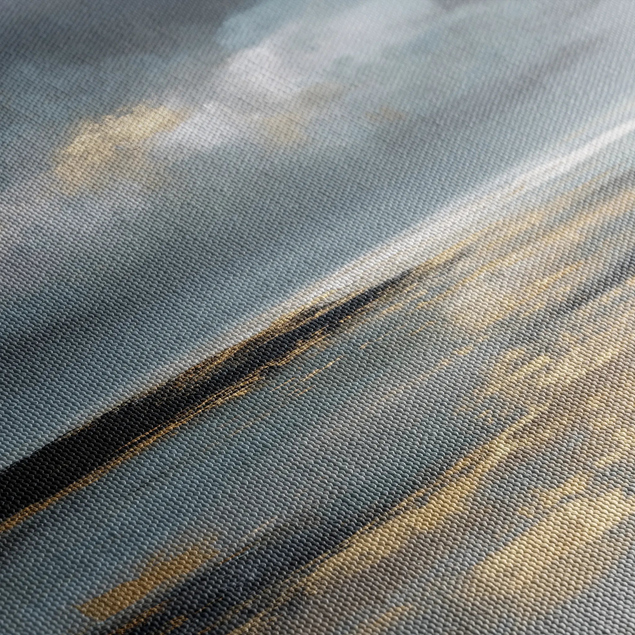 Abstract 1347 Canvas Art 60 x 60 cm / Black