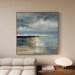 Abstract 1348 Canvas Art 60 x 60 cm / Black