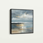 Abstract 1348 Canvas Art 60 x 60 cm / Black