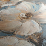 Floral 1348 Canvas Art 60 x 60 cm / Black