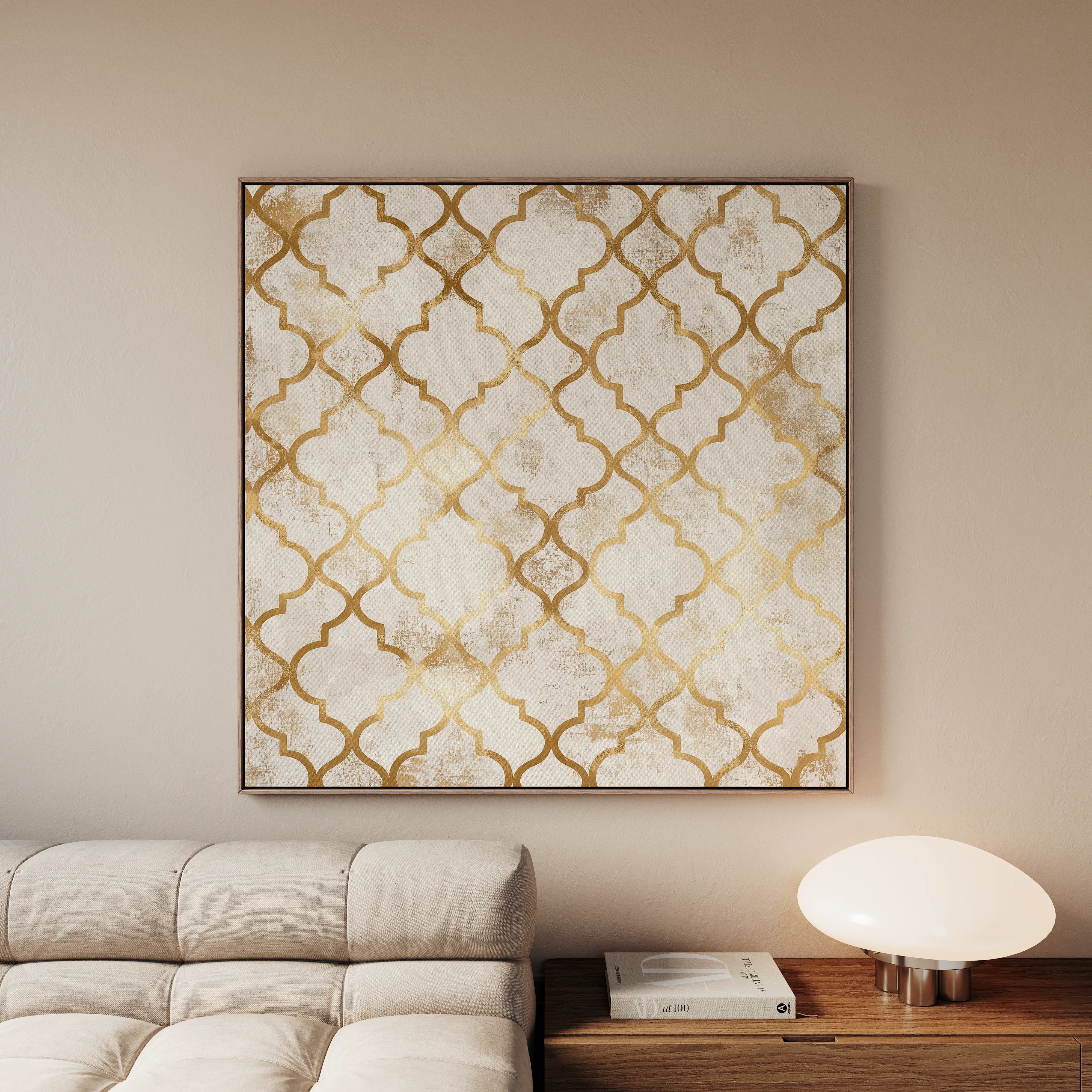 Abstract 1349 Canvas Art 60 x 60 cm / Black