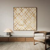 Abstract 1349 Canvas Art 60 x 60 cm / Black