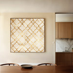 Abstract 1349 Canvas Art 60 x 60 cm / Black