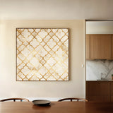 Abstract 1349 Canvas Art 60 x 60 cm / Black