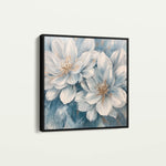 Floral 1349 Canvas Art 60 x 60 cm / Black