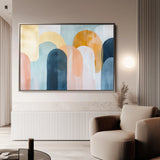 Boho 135 Canvas Art 60 x 40 cm / Black